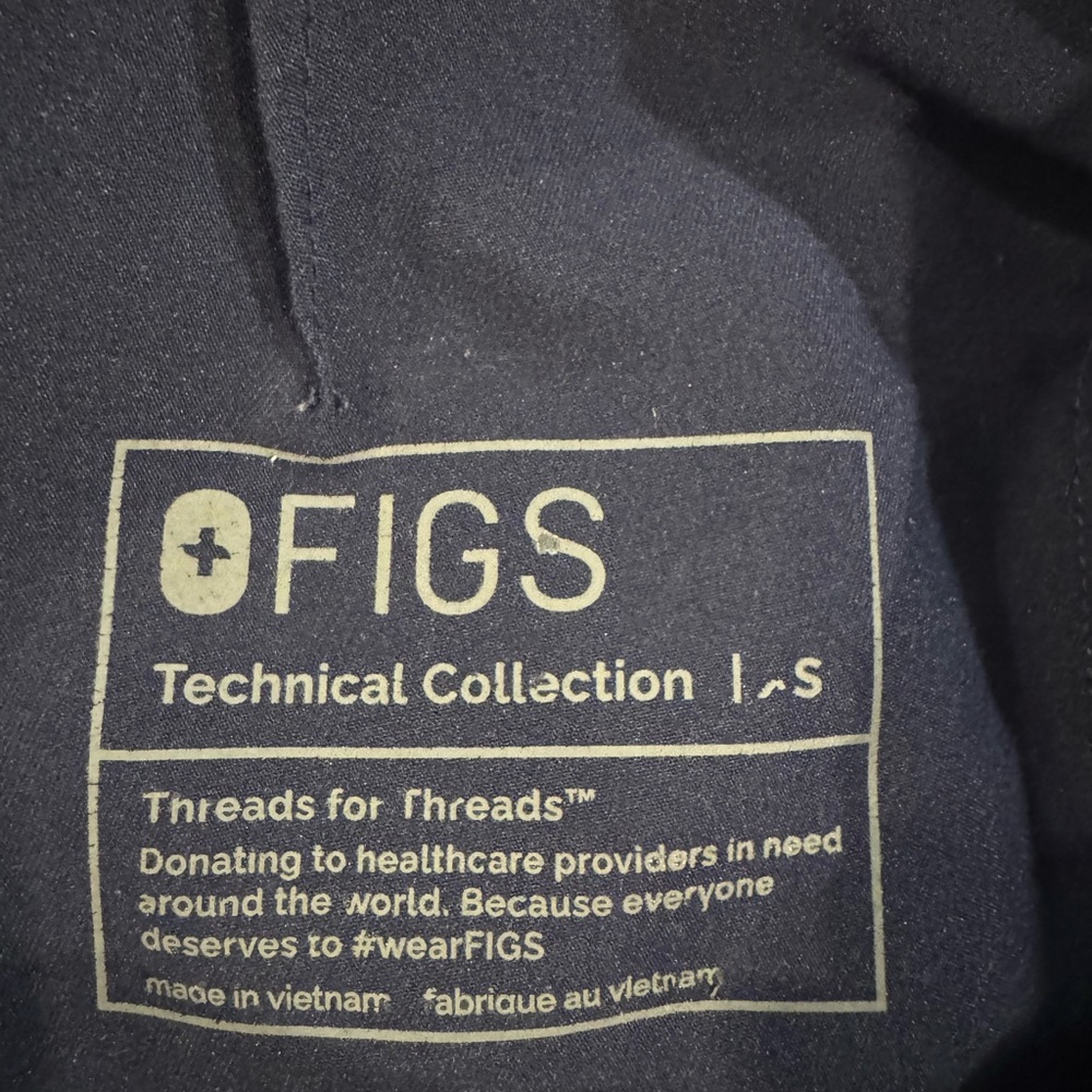 Figs Women’s Navy High Waisted Dowa - Scrub Pants - Picture 4 of 4